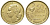 Франция 50 франков 1951 петух KM 918.1, Le Franc 425.5 алюминиевая бронза 4123-735