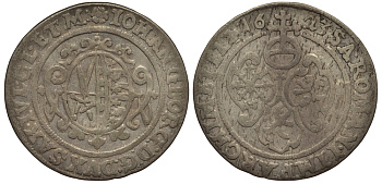 Саксония 1/24 талера 1623 SWAN, Иоганн Георг I (1615-1656) KM 71 серебро    413-5543