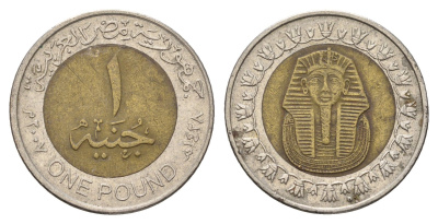 Египет 1 фунт 2007 сфинкс KM 940a биметалл 4673-822