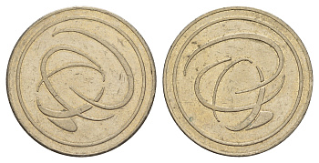 Европа жетон ND диаметр 28 мм, вес 10 гр медно-никель 4656-435