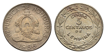 Гондурас 5 сентаво 1956 KM 72.1 медно-никель 4668-762