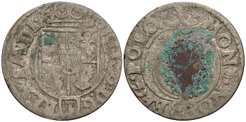 Польша 3 полкера (3 полторака - 1 крейцер) ND (1620-1627) Сигизмунд III Ваза (1587-1632) KM 41 серебро 4158-1045