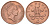 Великобритания 2 пенса 1996 Елизавета II (1952-2022) KM 936a, Spink 4376 (C4) сталь плакированная медью 4671-537
