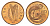 Ирландия 1 пенни 1986 мифологическая птица лира KM 20 бронза UNC 4690-441