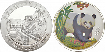 КИТАЙ МЕДАЛЬ ND ПАНДА, ЦВЕТНАЯ ЭМАЛЬ медно-никель PROOF M39-14