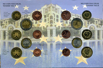 Мальта набор из 8 монет 2004 европробники, PROBE, ESSAI, в оригинальном картонном буклете UNC 00-00