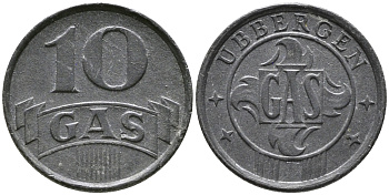 Нидерланды, Харлинген жетон на газ в 10 центов ND (1942) 99-1141