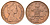 Великобритания 2 пенса 1980 Елизавета II (1952-2022) KM 916, Spink 4235 (C1) бронза 4671-527