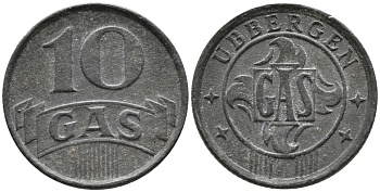 Нидерланды, Харлинген жетон на газ в 10 центов ND (1942) 99-1149