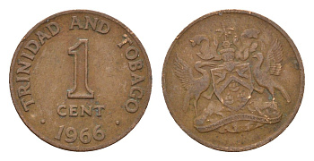 Тринидад и Тобаго 1 цент 1966 KM 1 бронза 4643-613