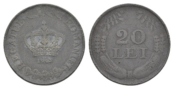 Румыния 20 леев (лей) 1943 Михай I (1940-1947) KM 62 цинк 4620-1133