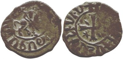 Киликийская Армения кардез 1226-1270 Хетум I 5,60 гр VERY FINE Nerc. 359 медь 1073-1-3-1
