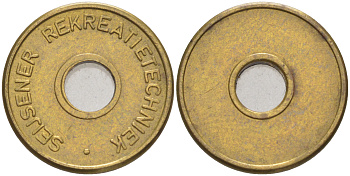 Нидерланды жетон 1970-2000 SEIJSENER REKREATIETECHNIEK, диаметр 20 мм. латунь 27-246