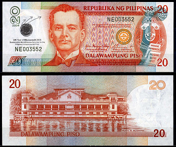 Филиппины 20 писо 2004 2005 год микрокредитования Pick А198 бумага UNC (пресс) 8602-47-4-1