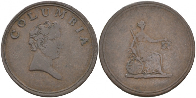 КОЛУМБИЯ ЖЕТОН XVII-XIX век бронза 3853-111