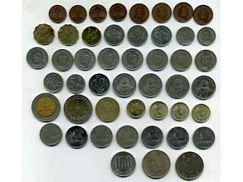 ЛОТ ИЗ 48 МОНЕТ РАЗНЫХ СТРАН M6-02