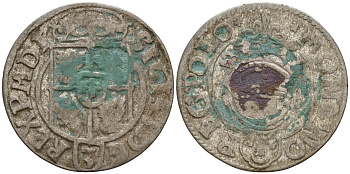 Польша 3 полкера (3 полторака - 1 крейцер) ND (1620-1627) Сигизмунд III Ваза (1587-1632) KM 41 серебро 4158-1125
