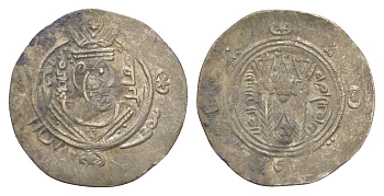 Табаристан 1/2 драхмы (подражание Сасанидской драхмы) 788-793 AH 172-176, Мукатиль серебро 1515-2031