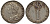 Великобритания 1 пенс 1754 Георг II (1727-1760) Spink 3715A, KM 567 серебро 1524-122
