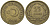 ТУРЦИЯ 25 КУРУШЕЙ 1949 KM 886 латунь 83-1821