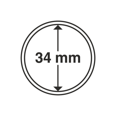 Капсулы круглые – 34 мм, упаковка 10 шт. Leuchtturm. 310430