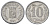 Франция, Эврё 10 сантимов 1921 диаметр 23 мм, вес 1,3 гр Elie mon 10.2 алюминий 4126-1116