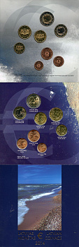 Латвия годовой набор из 8 монет (1, 2, 5, 10, 20 и 50 евроцентов; 1 и 2 евро) 2014 в красочном наборе KM 150, 151, 152, 153, 154, 155, 156 и 157 UNC 8-2-04-34