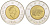 КАНАДА 2 ДОЛЛАРА 1996 ЕЛИЗАВЕТА II (1952-), ПОЛЯРНЫЙ МЕДВЕДЬ KM 270 биметалл 180-812