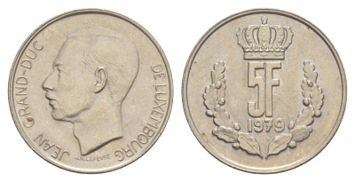 Люксембург 5 франков 1979 Герцог Жан (1964-1999) KM 56 медно-никель UNC 4641-1043