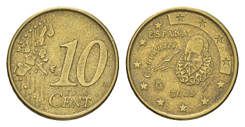 Испания 10 евроцентов 2005 KM 1043 нордик 4627-1141