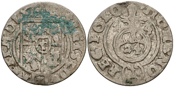 Польша 3 полкера (3 полторака - 1 крейцер) 1624 Сигизмунд III Ваза (1587-1632) Gorecki B.24, KM 41 серебро 4160-142