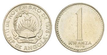 Ангола 1 кванза 1979 KM 83 медно-никель aUNC 75-1115