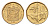ЮАР 10 центов 1993 герб, цветок алоэ KM 135 сталь плакированная бронзой UNC 4694-659