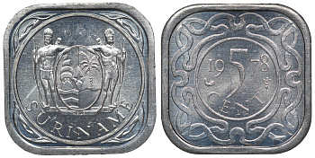 Суринам 5 центов 1978 KM 12.1a алюминий UNC 4118-525