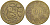 Перу 1 соль 1943 KM 222 латунь 4368-125