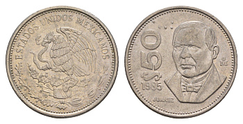 Мексика 50 песо 1985 KM 495 медно-никель 4656-1232