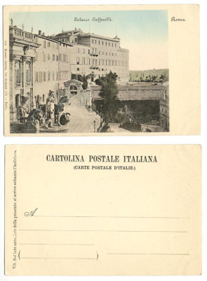 ИТАЛИЯ РИМ ДВОРЕЦ КАФАРЕЛЛИ - до 1917 153-15-21