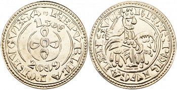 ПОРТУГАЛИЯ 1 1/2 ЕВРО 2009 МОНЕТА МОРАБИТИНО KM 789 медно-никель UNC 02-069-34