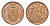 ЮАР 20 центов 2008 герб, цветок протея KM 442 сталь плакированная бронзой UNC 4687-634