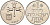 Израиль 1 лира 1973 JE5733, без звезды Давида KM 47.1 медно-никель 4593-116