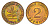ФРГ 2 пфеннига 1965 F KM 106, J. 381 бронза 4682-1118
