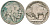 США 5 центов 1927 D, индеец, бизон KM 134 медно-никель 4614-1127