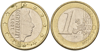 Люксембург 1 евро 2002 Великий Герцог Анри KM 81 биметалл 4148-752