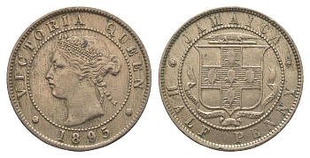 Ямайка 1/2 пенни 1895 Виктория (1837-1901) KM 16 медно-никель 1529-1111