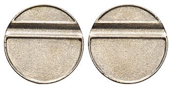 Италия телефонный жетон диаметр 23 мм, вес 4,9 гр никель 4670-541