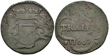 Утрехт, Нидерланды 1 дуит 1667 UTRECHT KM 44 медь 190-932