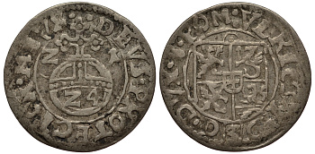 Померания 1/24 талера 1621 Богуслав XIV (1620-1637), вес 1,05 гр. KM 64 серебро 1516-513