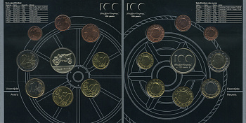 Бельгия набор из 8 монет (1, 2, 5, 10, 20 и 50 евроцентов; 1 и 2 евро) и жетона монетного двора 2003 официальный набор, в оригинальной упаковке KM MS19 (224, 225, 226, 227, 228, 229, 230 и 231)   BU   1-5-3-8