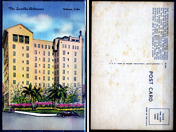 Куба post card - открытка отель Севилья в Гаване 2193-60