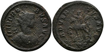 Римская Империя аврелианиан 278 - 280 Проб ADVENTVS AVG Рим fine RIC 157 бронза 1073-9-102